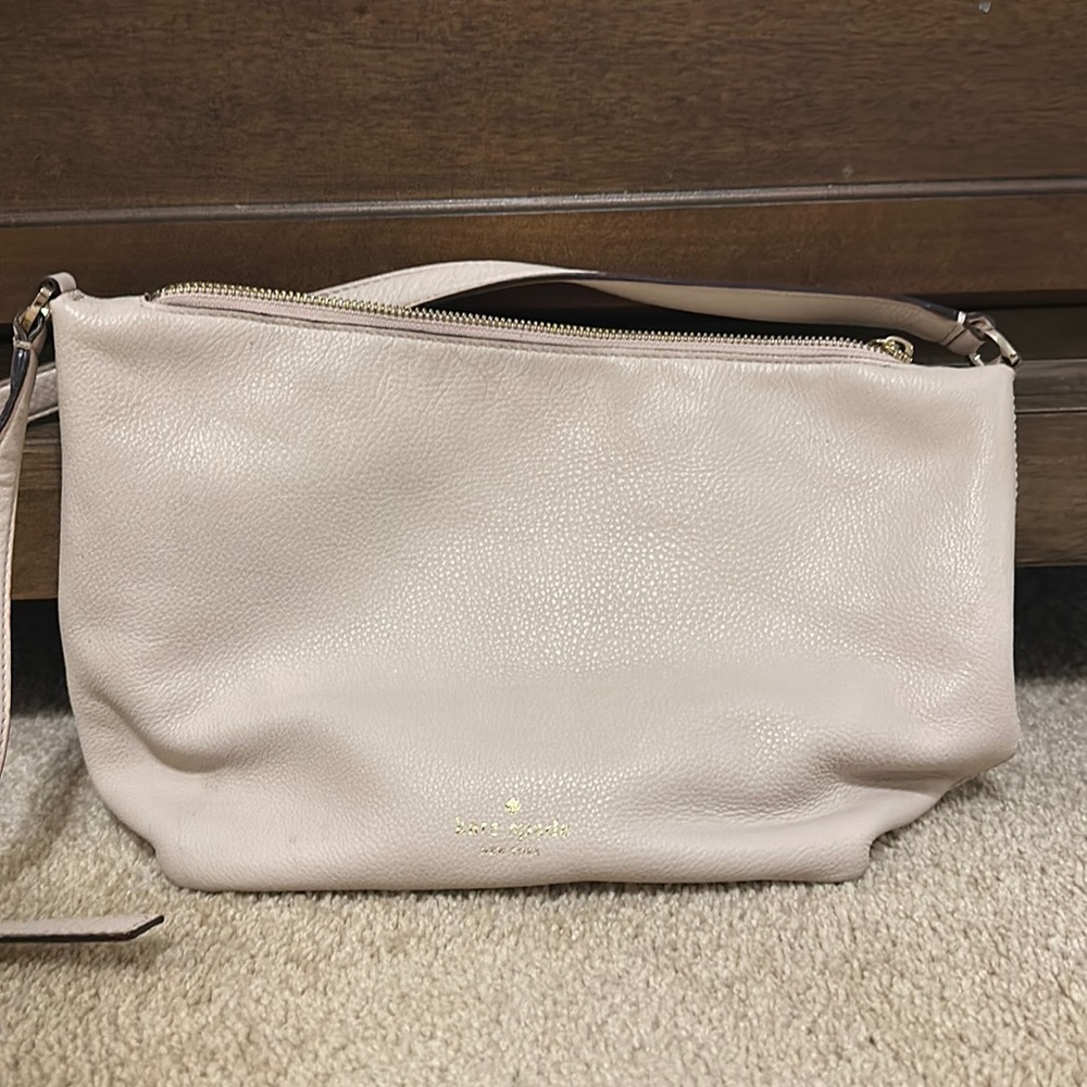 Kate Spade Soft Pink Pebbled Leather Crossbody